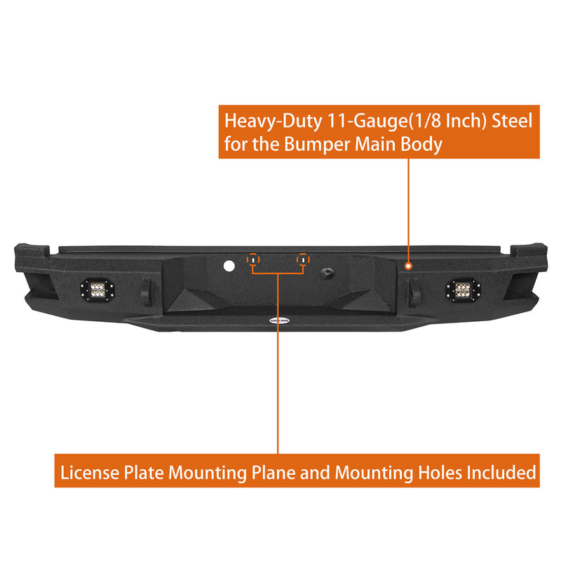 Load image into Gallery viewer, Ford Pickup Truck Rear Aftermarket Bumper (05-07 F-250) - Hooke Road b8503 7