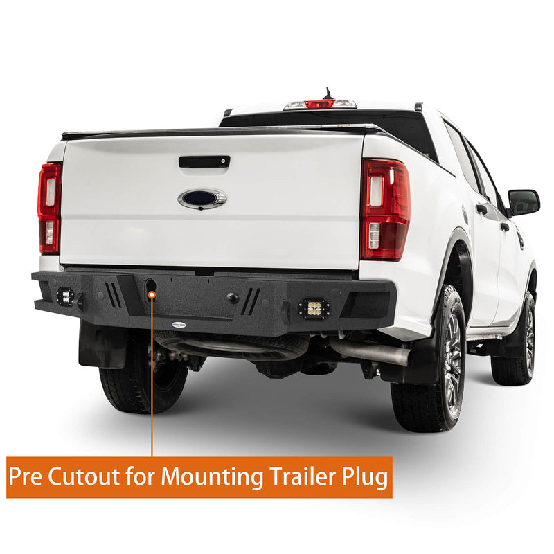 Load image into Gallery viewer, Ford 19-23 Ranger HR Rear Aftermarket Bumper Textured Black - Hooke Road b8802 8