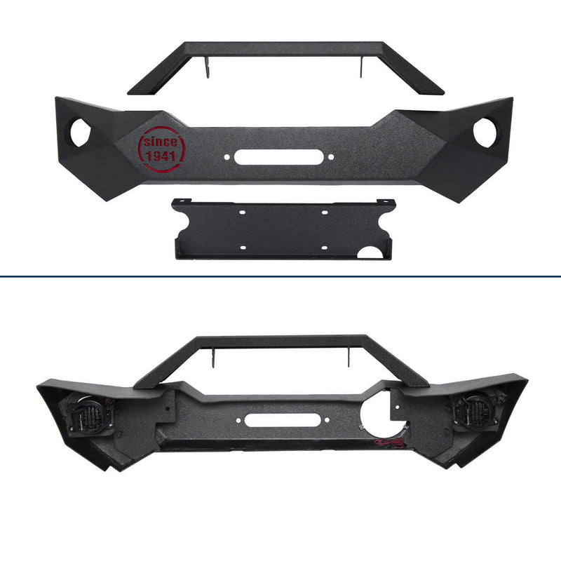 Load image into Gallery viewer, Hooke Road Fragmentation Stubby Front Bumper(07-18 Jeep Wrangler JK)