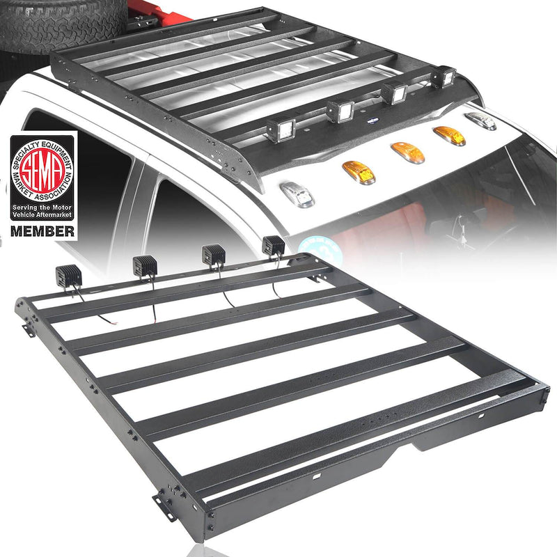Load image into Gallery viewer, HookeRoad Full Width Front Bumper / Back Bumper / Roof Rack for 2014-2021 Toyota Tundra Crewmax b5001+b5003+b5004 15