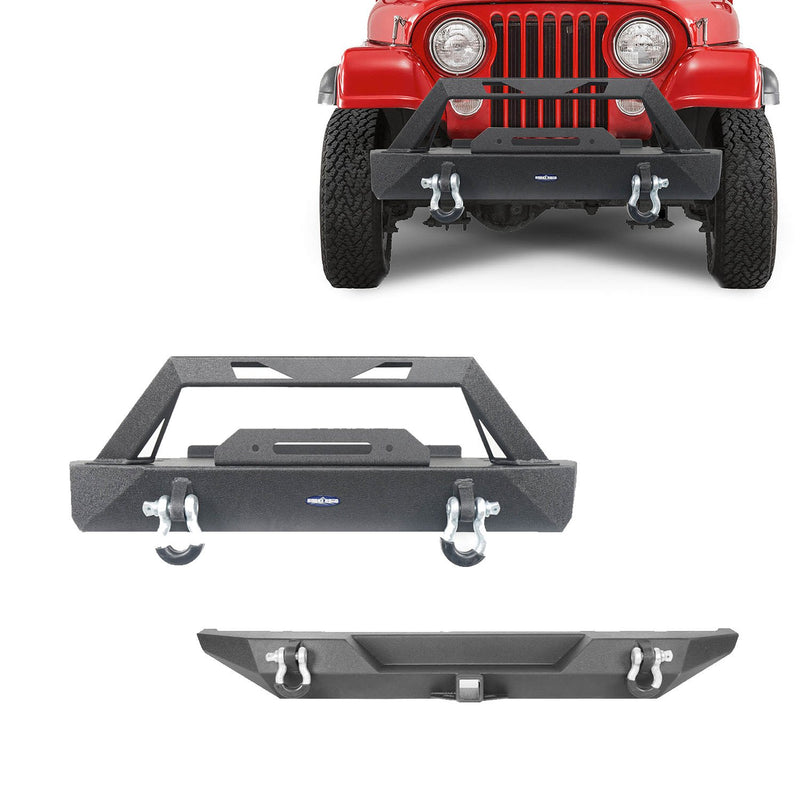 Load image into Gallery viewer, Hooke Road Front Bumper & Rear Bumper (76-86 Jeep Wrangler CJ5&CJ7)