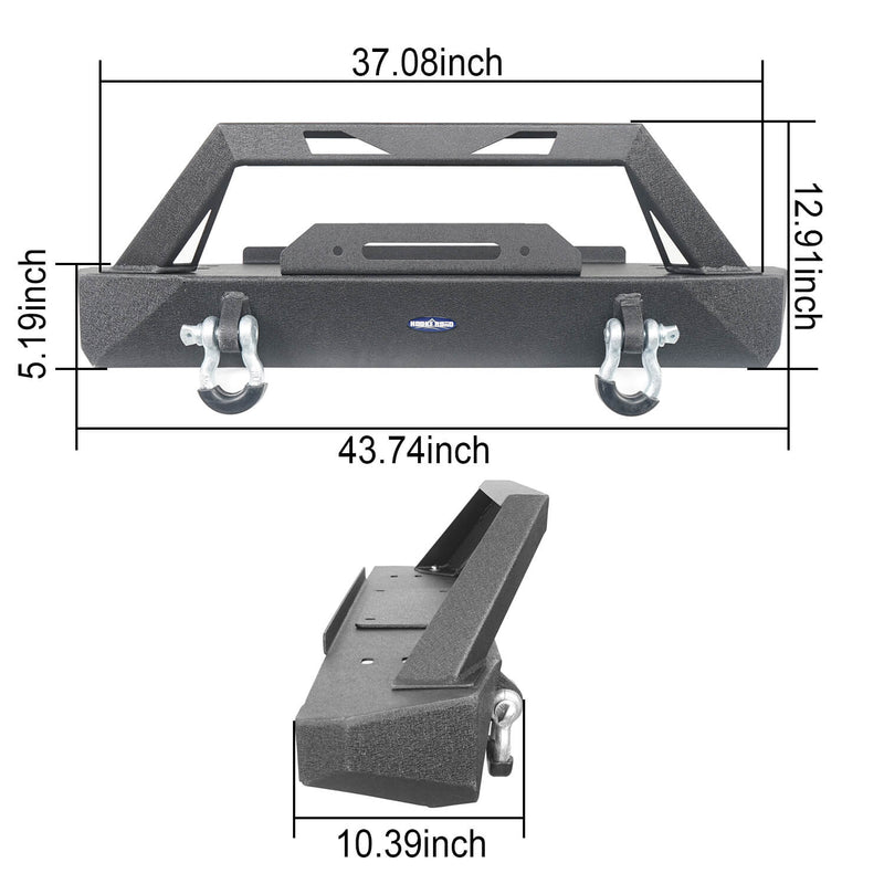 Load image into Gallery viewer, Hooke Road Front Bumper & Rear Bumper (76-86 Jeep Wrangler CJ5&CJ7)