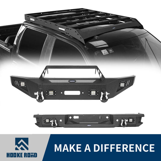 Hooke Road Front Bumper / Rear Bumper / Roof Rack(09-14 F-150 SuperCrew,Excluding Raptor)