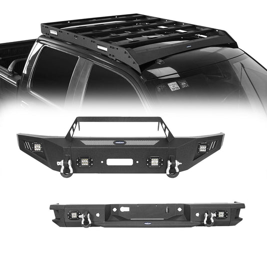 Hooke Road Front Bumper / Rear Bumper / Roof Rack(09-14 F-150 SuperCrew,Excluding Raptor)