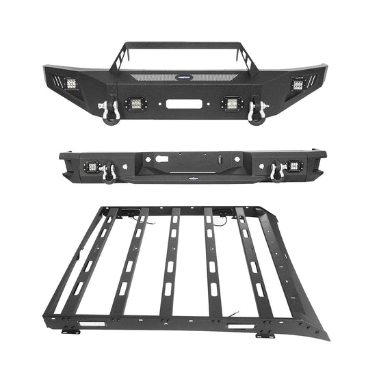 Hooke Road Front Bumper / Rear Bumper / Roof Rack(09-14 F-150 SuperCrew,Excluding Raptor)