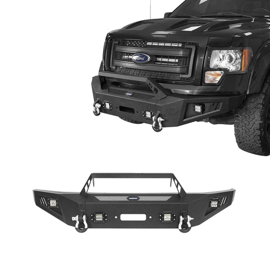 Hooke Road Front Bumper / Rear Bumper / Roof Rack(09-14 F-150 SuperCrew,Excluding Raptor)