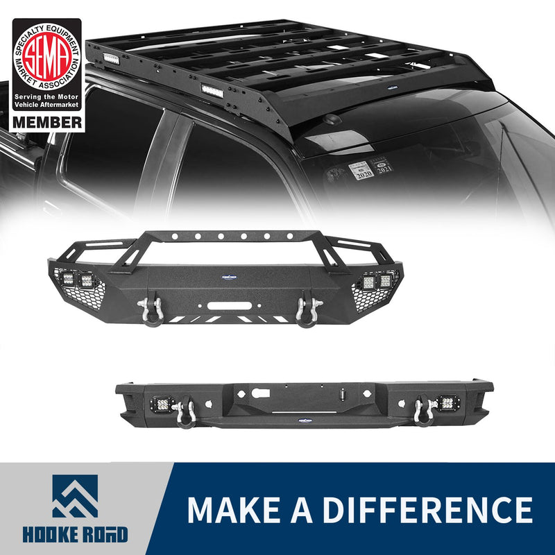 Load image into Gallery viewer, Hooke Road Front Bumper / Rear Bumper / Roof Rack(09-14 F-150 SuperCrew,Excluding Raptor)