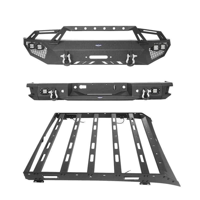 Load image into Gallery viewer, Hooke Road Front Bumper / Rear Bumper / Roof Rack(09-14 F-150 SuperCrew,Excluding Raptor)