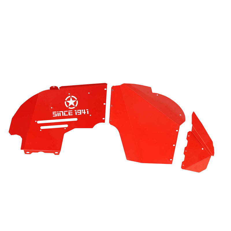 Load image into Gallery viewer, Hooke Road Jeep JL Front Inner Fender Liners for 2018-2021 Jeep Wrangler JL & 2020-2021 Jeep Gladiator JT Jeep Gladiator JT Front Inner Fender Liners BXG3026 10