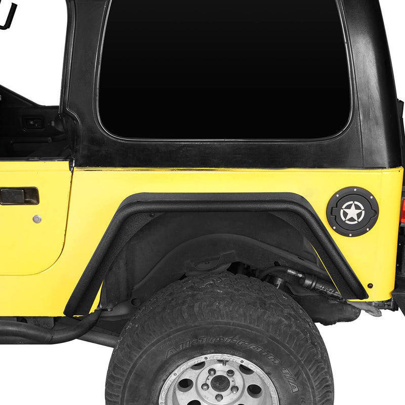 Load image into Gallery viewer, Hooke Road Front & Rear Fender Flares Tubular Fenders(97-06 Jeep Wrangler TJ)