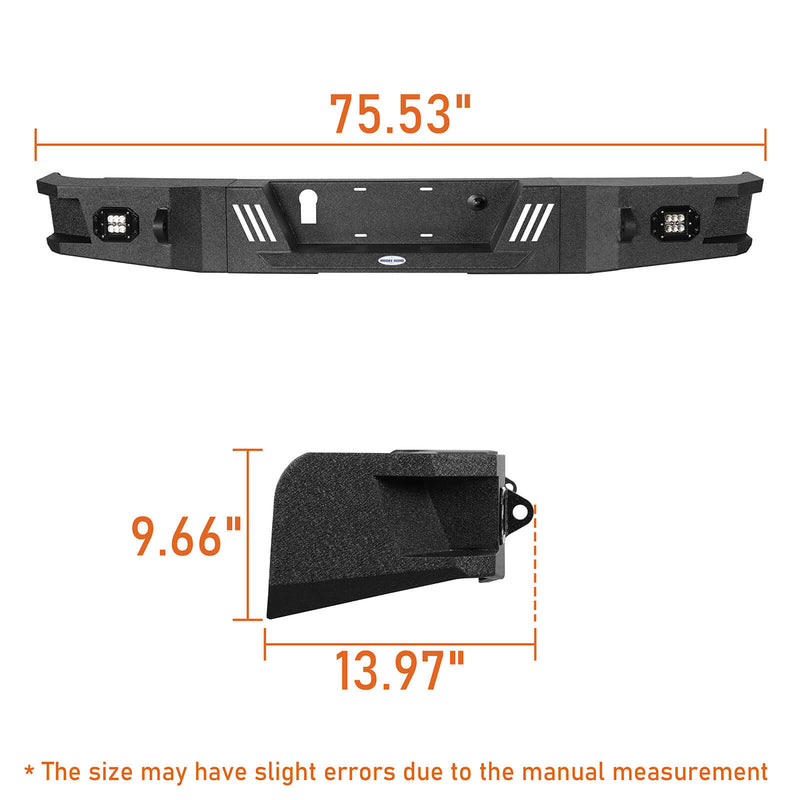 Load image into Gallery viewer, Hooke Road Full Width Bumper Rear Bumper(07-13 Toyota Tundra)