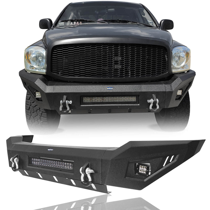 Load image into Gallery viewer, HookeRoad Ram 1500 Full width Front Bumper and Rear Bumper Combo for 2006-2008 Ram1500 BXG65016503-9