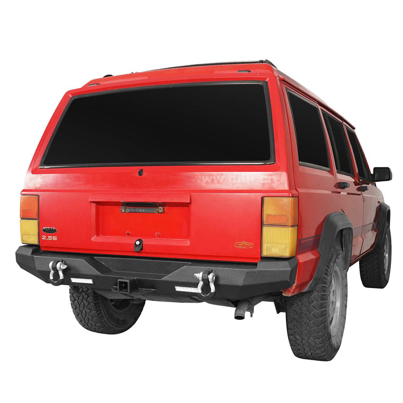 Load image into Gallery viewer, Hooke Road Full Width Front & Rear Bumper Combo(84-01 Jeep Cherokee XJ)