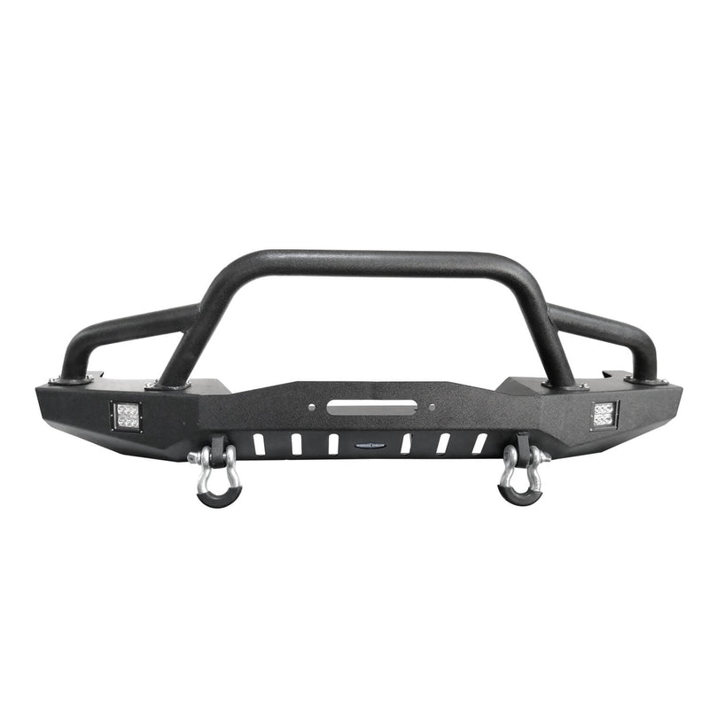 Load image into Gallery viewer, Hooke Road Destroyer Full Width Front Bumper w/2 ¡Á18W LED Spotlights for Jeep Cherokee XJ 1984-2001 BXG320 u-Box Offroad 7