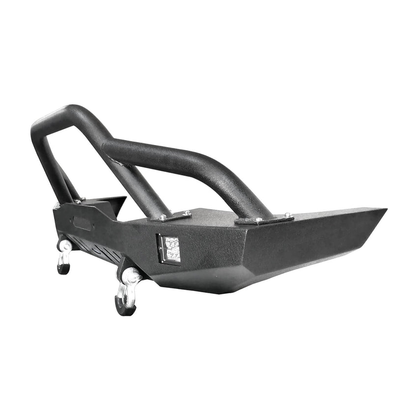 Load image into Gallery viewer, Hooke Road Destroyer Full Width Front Bumper w/2 ¡Á18W LED Spotlights for Jeep Cherokee XJ 1984-2001 BXG320 u-Box Offroad 8