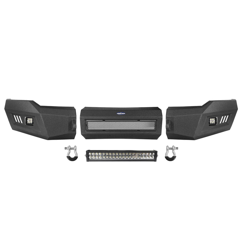 Load image into Gallery viewer, Hooke Road Ram 1500 Full Width Front Bumper w/LED Light  Bar for 2006-2008 Ram 1500  BXG6500 15
