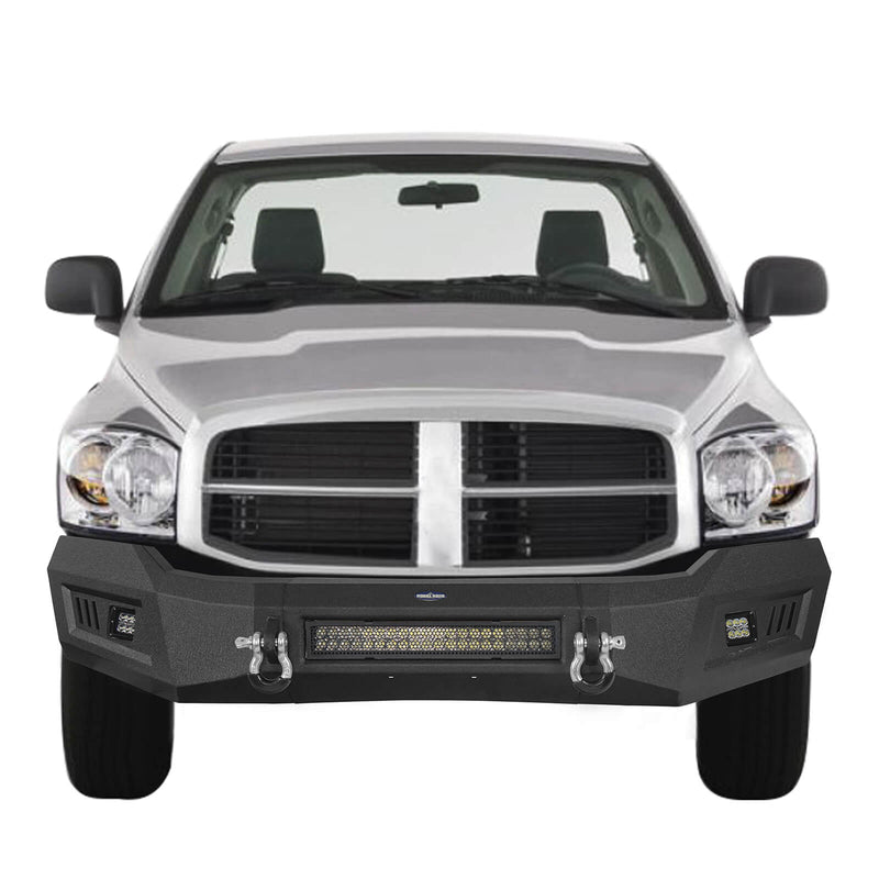 Load image into Gallery viewer, Hooke Road Ram 1500 Full Width Front Bumper w/LED Light  Bar for 2006-2008 Ram 1500  BXG6500 3
