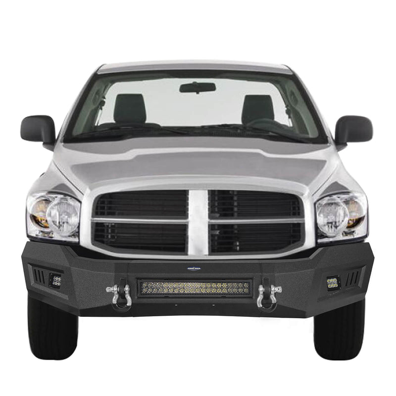 Load image into Gallery viewer, Hooke Road Ram 1500 Full Width Front Bumper w/LED Light Bar for 2006-2008 Ram 1500 BXG6500 3
