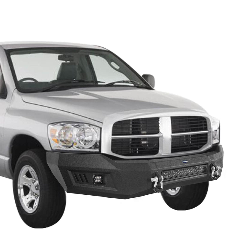 Load image into Gallery viewer, Hooke Road Ram 1500 Full Width Front Bumper w/LED Light Bar for 2006-2008 Ram 1500 BXG6500 8