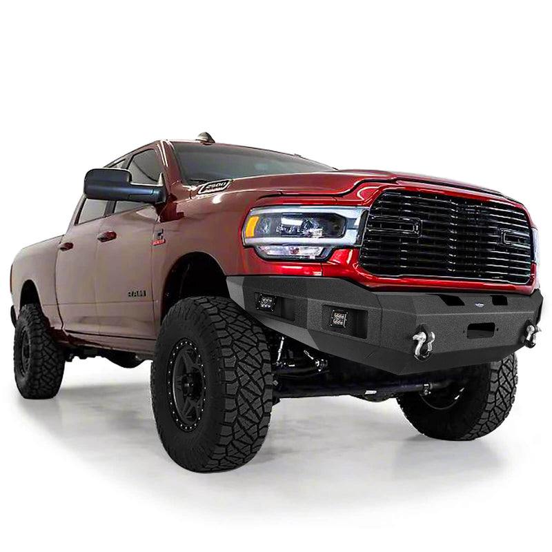 Load image into Gallery viewer, Dodge Ram 2500 Full Width Front Bumper DiscoveryⅠFront Bumper w/Winch Plate &amp; LED Spotlights for 2019-2021 Dodge Ram 2500 BXG6300 4
