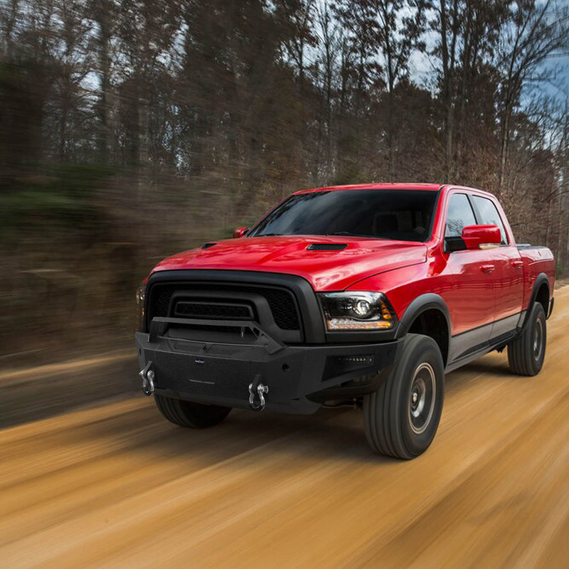 Load image into Gallery viewer, Dodge Ram 1500 Full Width Front Bumper DiscoveryⅠFront Bumper with Winch Plate for Dodge Ram 1500 Rebel BXG6011 2