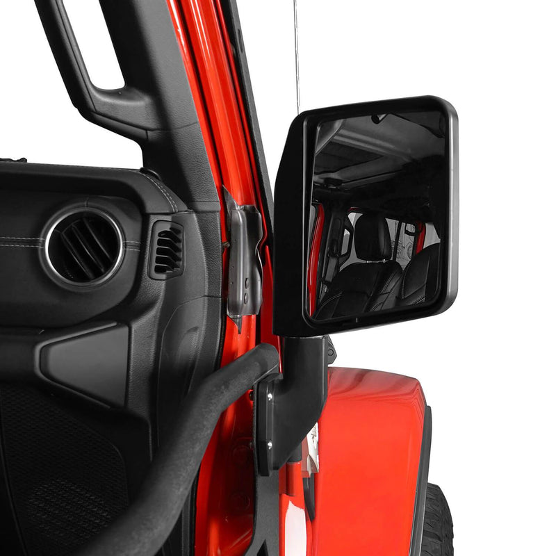 Load image into Gallery viewer, Hooke Road Half Door Side Mirrors for 1997-2020 Jeep Wrangler TJ JK JL & 2020 Gladiator JT u-Box Offroad MMR10016 5