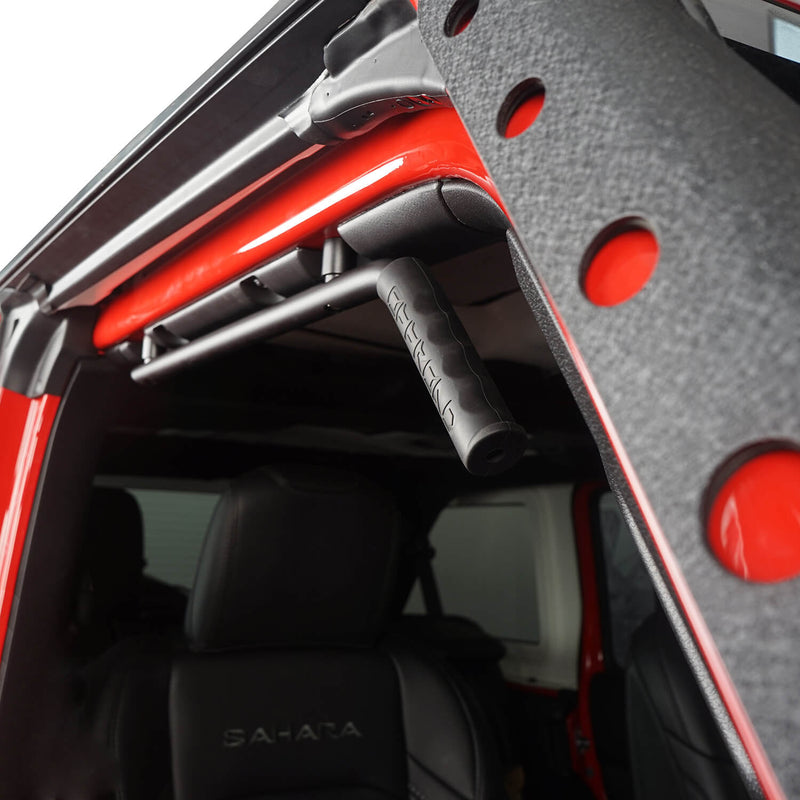 Load image into Gallery viewer, Hookeroad Jeep JL Hardtop Front Grab Handles for 2018-2021 Jeep Wrangler JL & 2020-2021 Jeep Gladiator JT Jeep Gladiator JT Hard Top Grab Handles MMR32201SHO 3