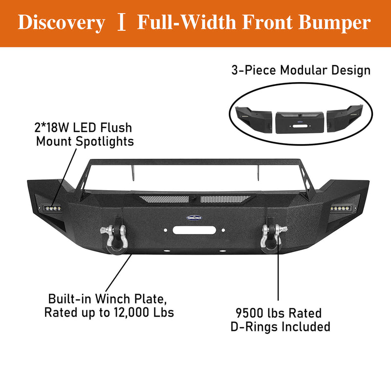 Load image into Gallery viewer, HookeRoad Ram 1500 Full width Front Bumper and Rear Bumper Combo for 2006-2008 Ram1500 BXG65026503-21