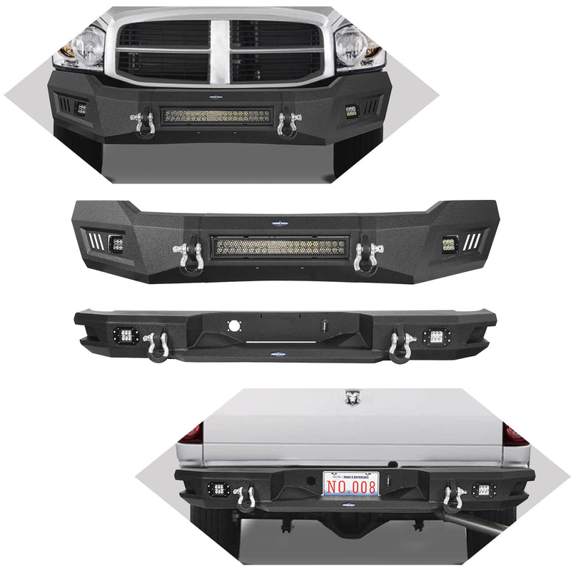 Load image into Gallery viewer, HookeRoad Ram 1500 Front Bumper_Rear Bumper Combo Kit for 2006-2008 Ram1500 BXG65006503-5