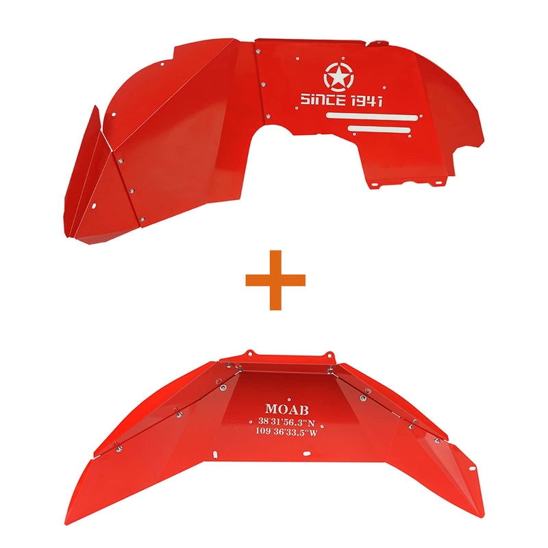 Load image into Gallery viewer, hookeroad-jeep-jl-road-rear-front-rear-inner-fender-liners-for-2018-2021-jeep-wrangler-jl-bxg3026&bxg3027-3