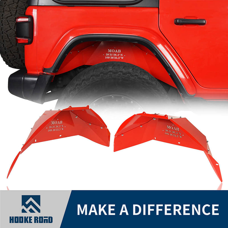 Load image into Gallery viewer, hookeroad-jeep-jl-road-rear-inner-fender-liners-for-2018-2021-jeep-wrangler-jl-bxg3027-1