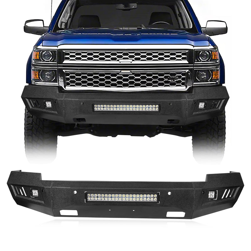 Load image into Gallery viewer, Hooke Road Chevrolet Front Bumper(14-15 Chevy Silverado 1500) - HR