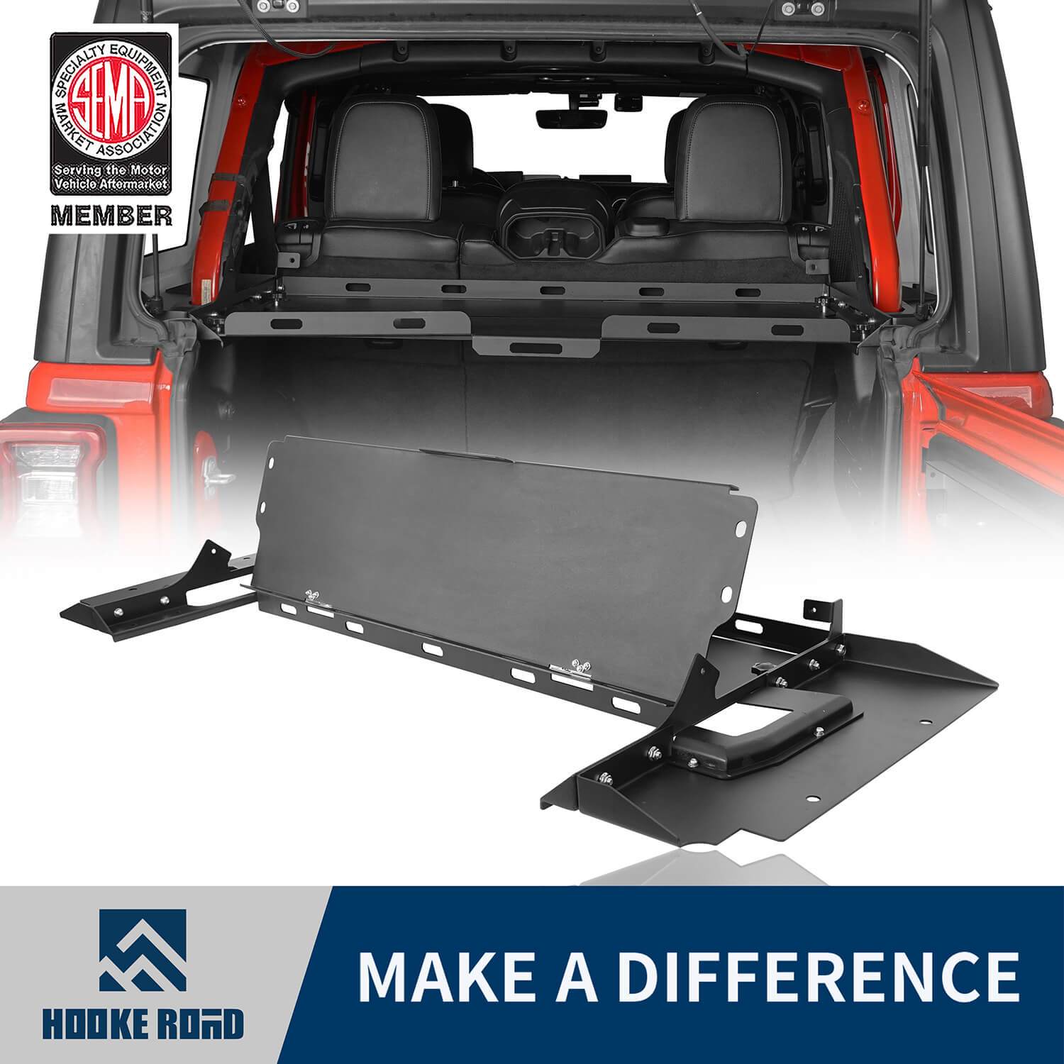 Jeep tj rear cargo rack sale