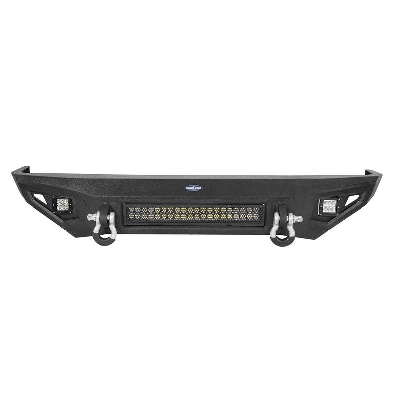 Load image into Gallery viewer, Jeep Cherokee XJ Front Bumper XJ Full Width Bumper with LED Light Bar for Jeep Cherokee BXG9032 7