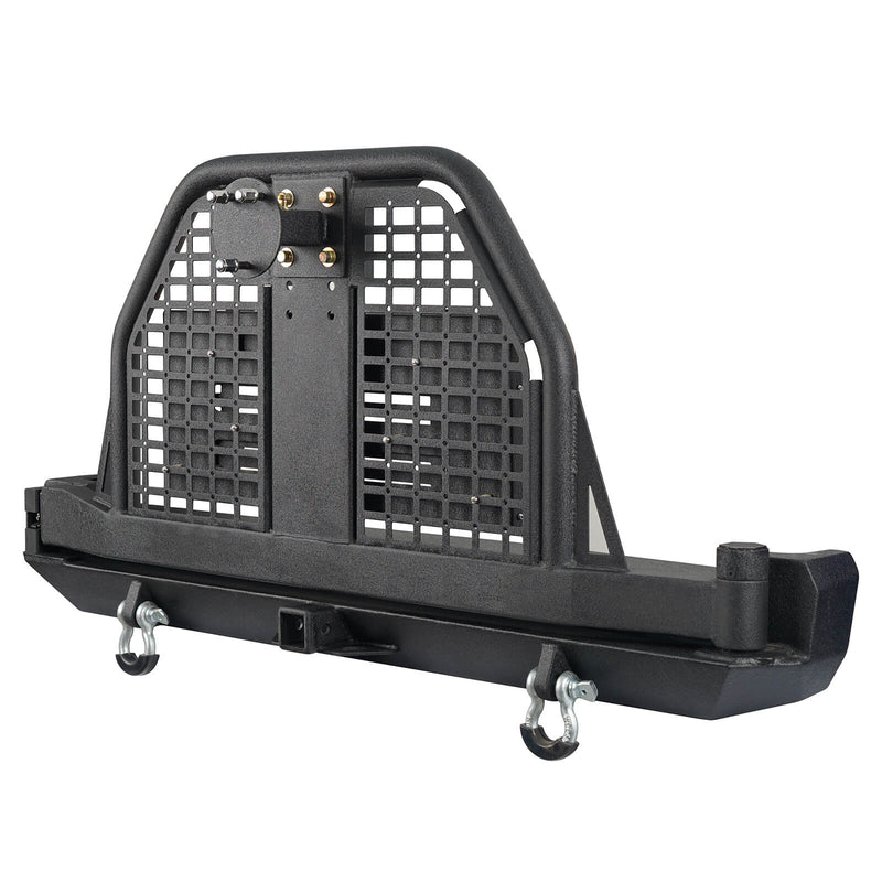 Load image into Gallery viewer, Rear Bumper w/ Swing Out Tire Carrier & Foldable Table(84-01 Jeep Cherokee XJ) - Hooke Road