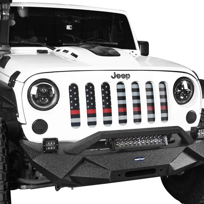Load image into Gallery viewer, Hooke Road US Flag Grille Mesh Insert Old Glory Insert(07-18 Jeep Wrangler JK)