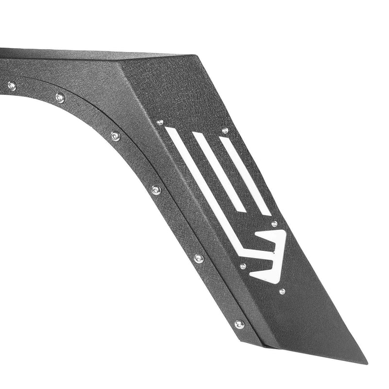 Load image into Gallery viewer, Hooke Road Jeep JK Fender Flares Armour Style Front and Rear Kit for Jeep Wrangler JK 2007-2018 BXG208 Jeep JK Metal Fenders Jeep JK Accessories u-Box offroad 7