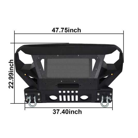 Hooke Road Offroad Aftermarket Front Bumpers For 2007-2018 Jeep Wrangler JK/JKU