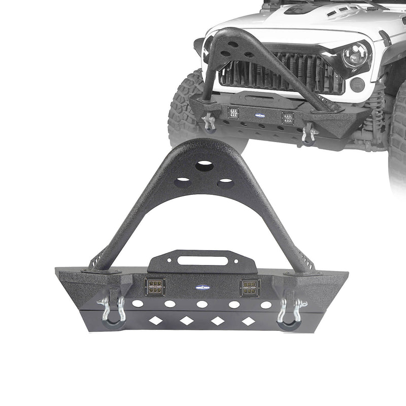 Load image into Gallery viewer, Hooke Road Offroad Aftermarket Front Bumpers For 2007-2018 Jeep Wrangler JK/JKU