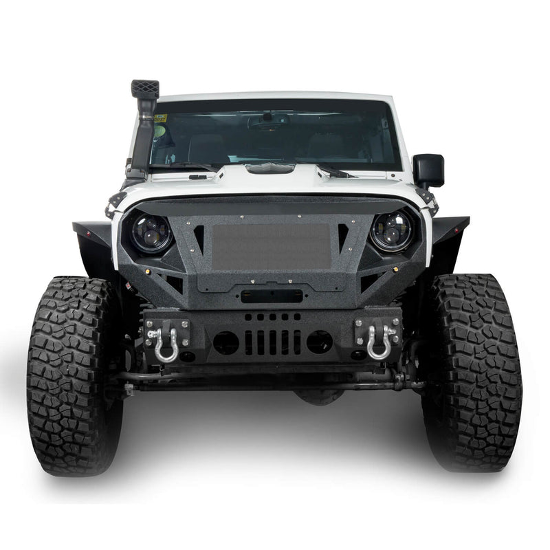 Load image into Gallery viewer, Hooke Road Offroad Aftermarket Front Bumpers For 2007-2018 Jeep Wrangler JK/JKU