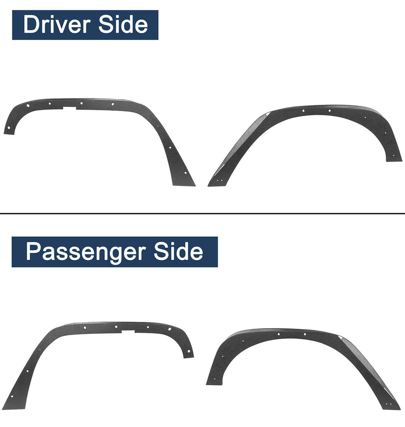 Load image into Gallery viewer, Hooke Road Flat Fender Flares & Front Inner Fender Liners(07-18 Jeep Wrangler JK)