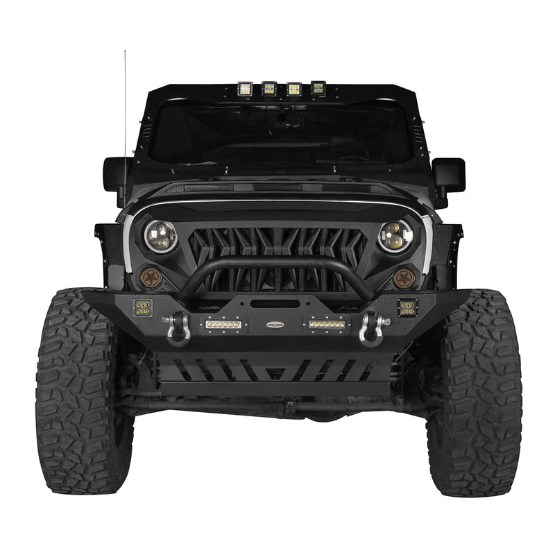 Load image into Gallery viewer, Hooke Road Jeep JK Front Skid Plate Frame Guard for Jeep Wrangler JK 2007-2018 MMR 20142 3