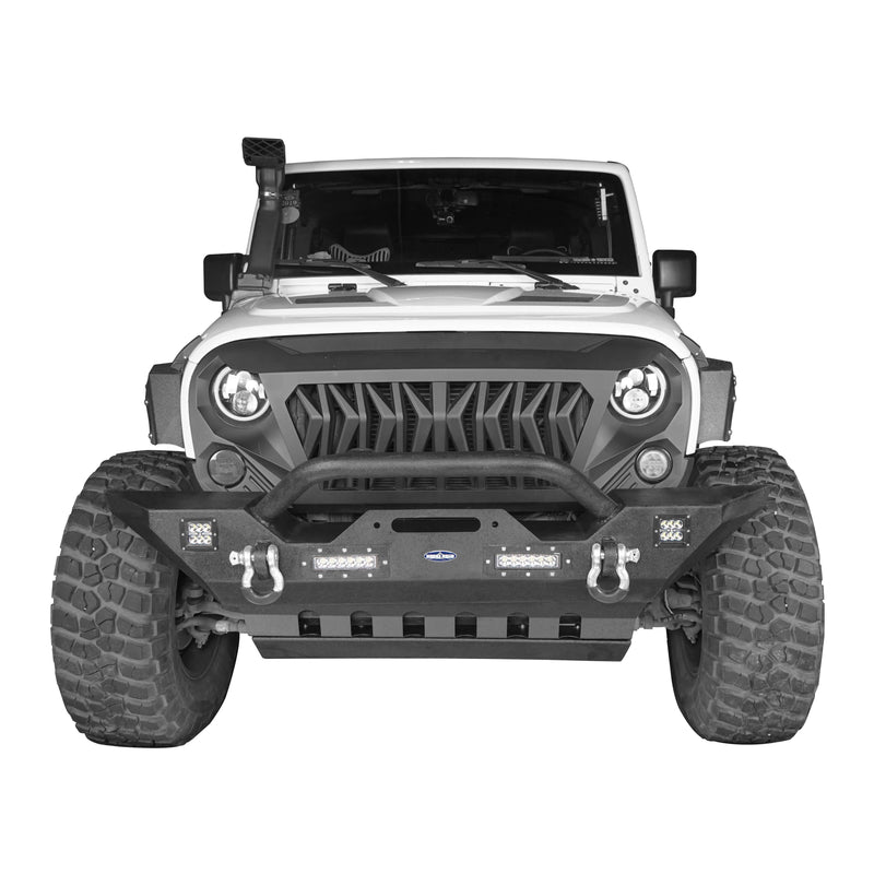 Load image into Gallery viewer, Hooke Road Black Steel Front Skid Plate(07-18 Jeep Wrangler JK)