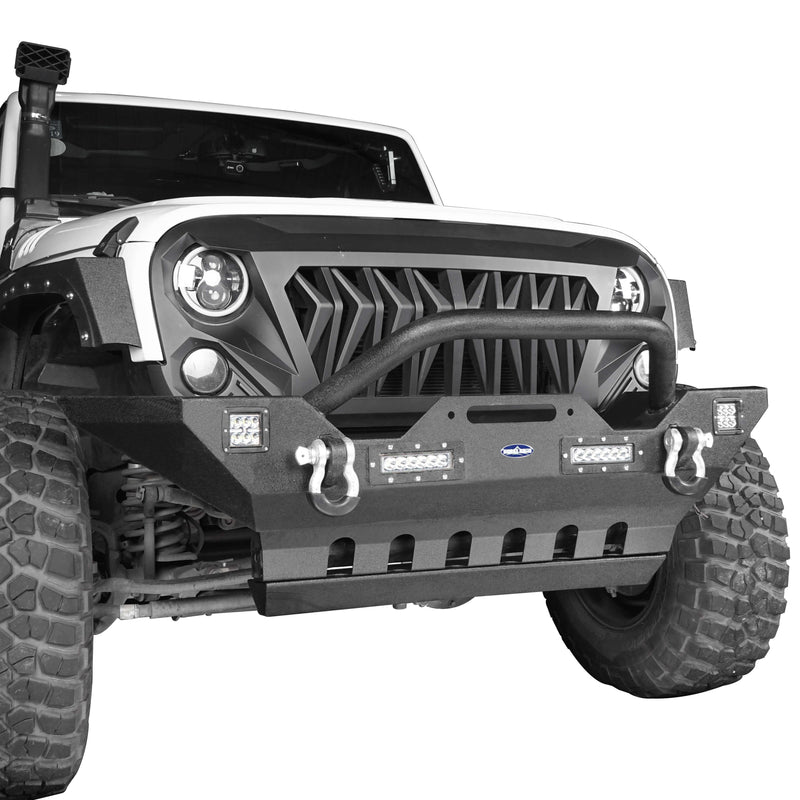Load image into Gallery viewer, Hooke Road Black Steel Front Skid Plate(07-18 Jeep Wrangler JK)