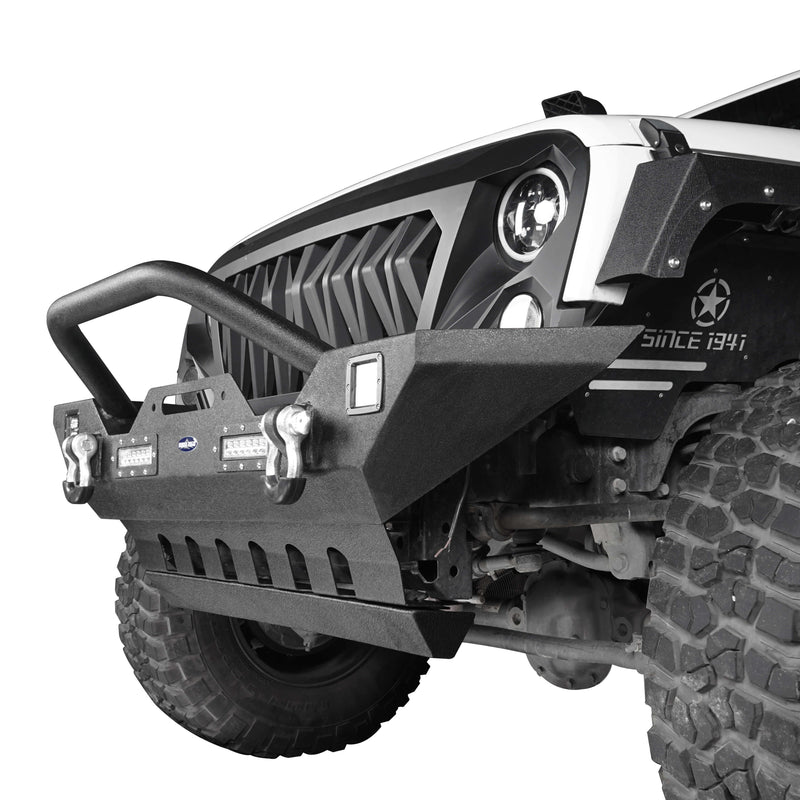 Load image into Gallery viewer, Hooke Road Black Steel Front Skid Plate(07-18 Jeep Wrangler JK)