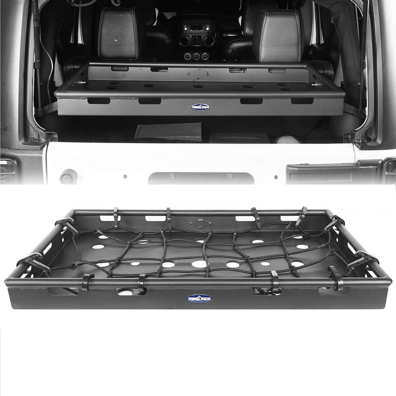 Load image into Gallery viewer, Hooke Road Jeep JK Interior Cargo Rack 4 Doors Jeep Wrangler Rear Cargo Rack for Jeep Wrangler JK JKU 2007-2018 BXG009 u-Box offroad 2