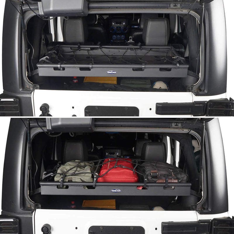 Load image into Gallery viewer, Hooke Road Jeep JK Interior Cargo Rack 4 Doors Jeep Wrangler Rear Cargo Rack for Jeep Wrangler JK JKU 2007-2018 BXG009 u-Box offroad 5