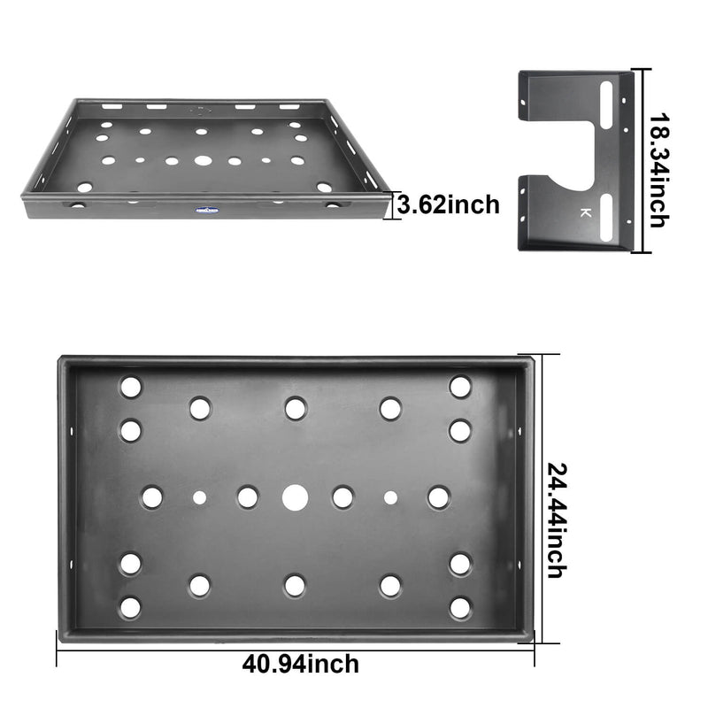 Load image into Gallery viewer, Hooke Road Jeep JK Interior Cargo Rack 4 Doors Jeep Wrangler Rear Cargo Rack for Jeep Wrangler JK JKU 2007-2018 BXG009 u-Box offroad 10