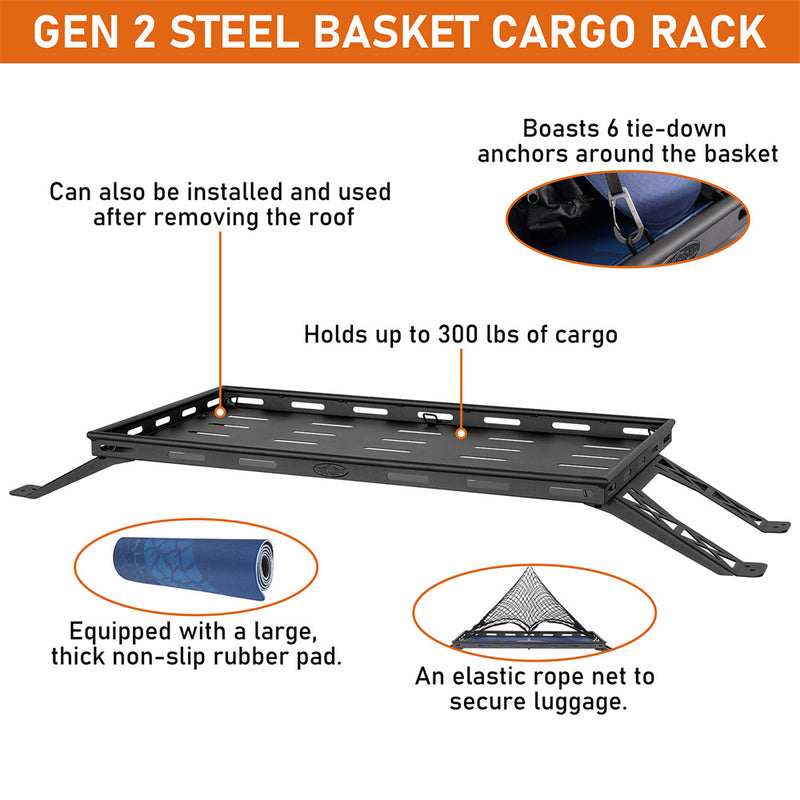 Load image into Gallery viewer, Jeep JK & JL Interior Cargo Rack (07-22 Wrangler 4 doors Hardtop) - Hooke Road BXG.2073-S 11