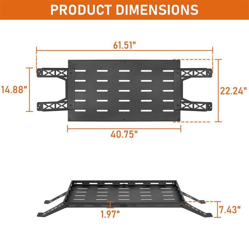Load image into Gallery viewer, Jeep JK & JL Interior Cargo Rack (07-22 Wrangler 4 doors Hardtop) - Hooke Road BXG.2073-S 5